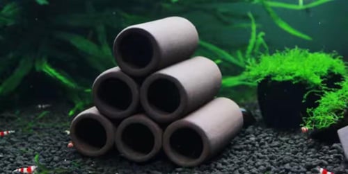 مخبأ أسماك وشرمب - ️ Ceramic Shrimp & Fish Hideout...