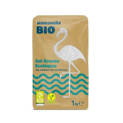 ملح بحري عضوي خشن خالي من اليود