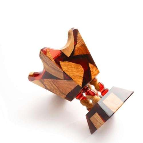 Incense burner Rezan color maroon