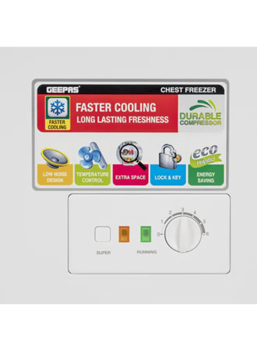 فريزر جيباس افقي 11.2 قدم ، ابيض - GCF3702WSH