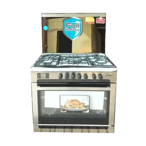 فرن غاز ارنداس 60*90 2 شواية ديجيتال ذهبي 5عيون
