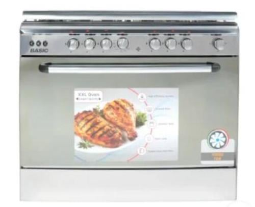 فرن بــاسيك 90*60 استيل امان 5 عيون ، BO-R9060