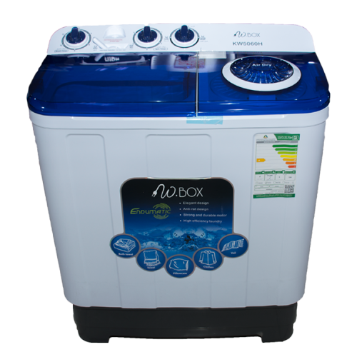 غساله دبليو بوكس حوضين 5 كيلوKW-5060H ابيض / ازرق