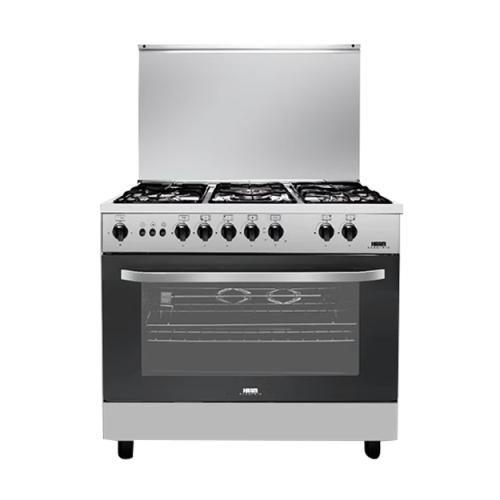 فرن هـــام غاز 55*80 5 عيون استيل أمان كامل HM80GF...