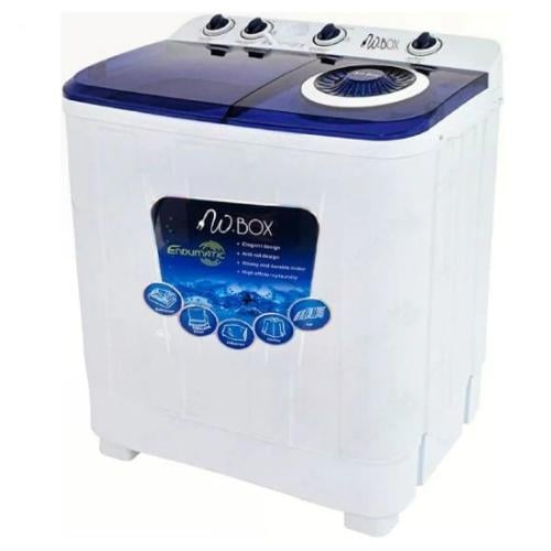 غسالة دبليوبوكس حوضين 10كيلو اسود ، WBTT13B