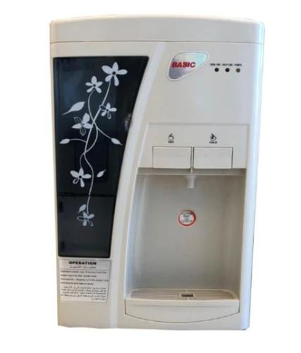 برادة بيسك طاولة ، حار/بارد، أبيض - BWD-TYR3