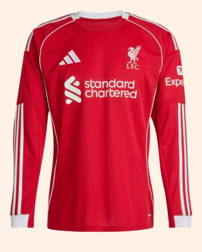تيشيرت نادي ليفربول الأساسي أحمر كم طويل – موسم 20...
