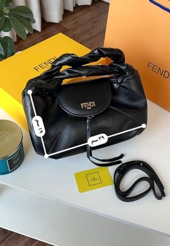 احدث شنط فندي نسائية جودة عالية،لون اسود ملكي