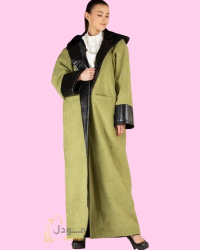 فروة شتوية لون أخضر