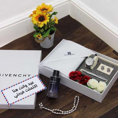 بوكس هدايا رجالي جفشي شماغ +ملحقات