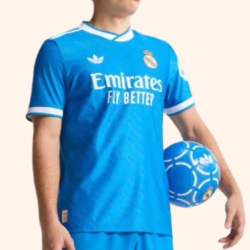 تيشيرت ريال مدريد الثالث الازرق 2025-2026 فئة اللا...
