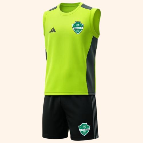 طقم تمارين الاهلي 2026 أخضر فسفوري كت | تيشيرت بدو...