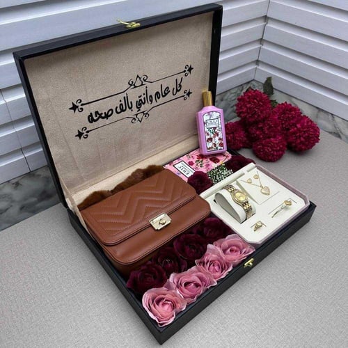 بوكس شنطة نسائية فاخرة مع ملحقات