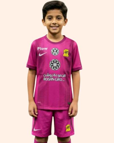 طقم حارس نادي الاتحاد الوردي - الملون ولادي