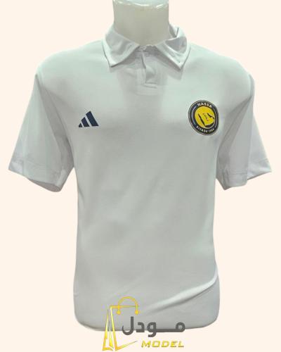 تيشيرت بولو ابيض نادي النصر 2026 تصميم رسمي