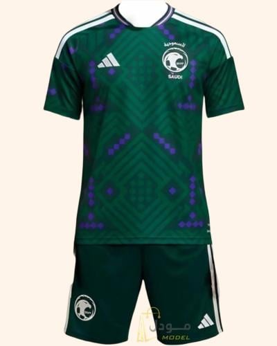 طقم المنتخب السعودي الاخضر الشكل الجديد الاساسي 20...