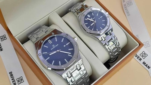 طقم ساعات مزدوج رجالي نسائي -درايفر مان- تصميم أدم...