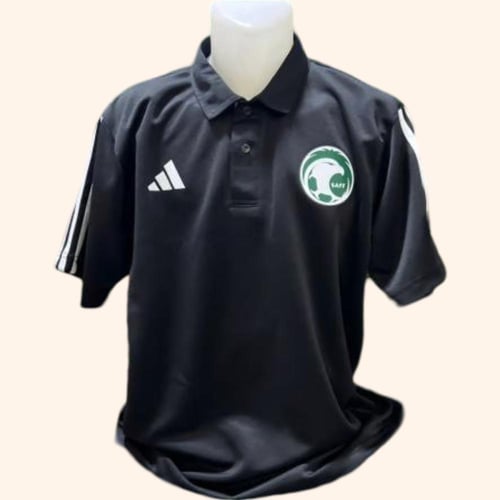 بولو المنتخب السعودي الاسود الجديد 25/26