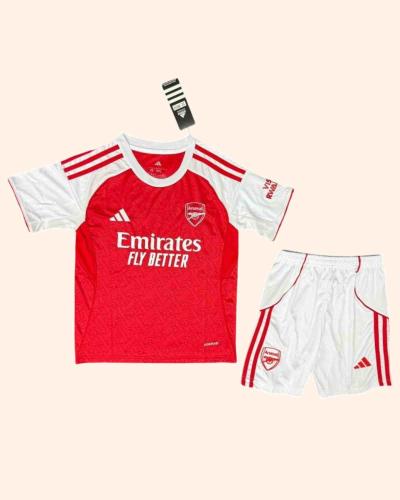 طقم نادي أرسنال الأساسي للأطفال أحمر– موسم 2025/20...