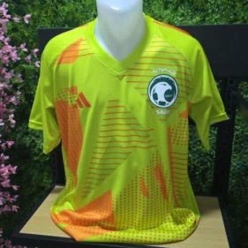 تيشيرت حارس مرمى المنتخب السعودي الاصفر رجالي نسائ...