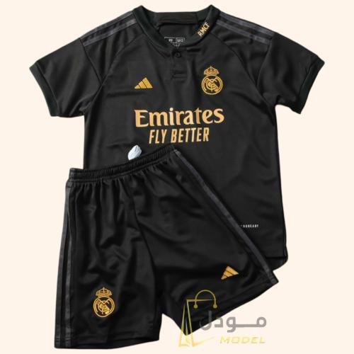 طقم ريال مدريد الاسود والذهبي للأطفال - الإصدار ال...