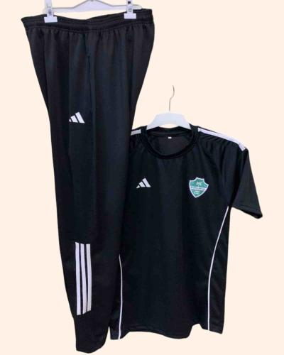 طقم تدريب الاهلي الصيفي - تيشيرت وسروال أسود