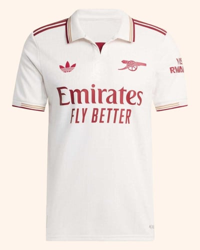 قميص نادي أرسنال الثالث الأبيض – موسم 2025/2026