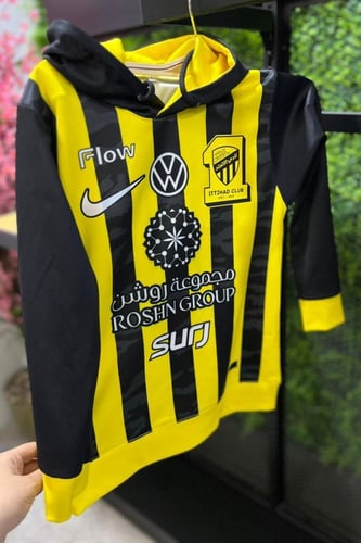 بلوفر شتوي نادي الاتحاد الرسمي 25/26 بشعار النادي...