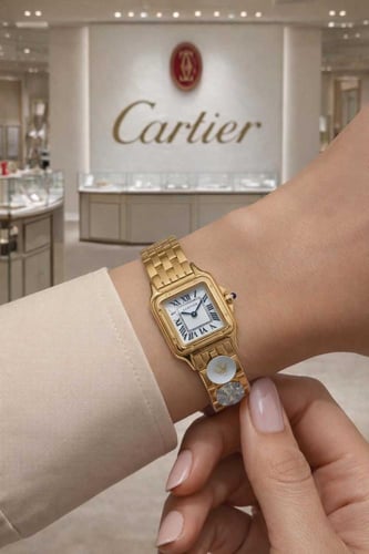 ساعةكارتير بانثر- نسائية- انيقة