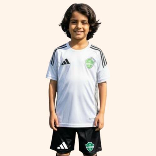 طقم اطفال نادي الاهلي السعودي تيشيرت الابيض وشرت ا...