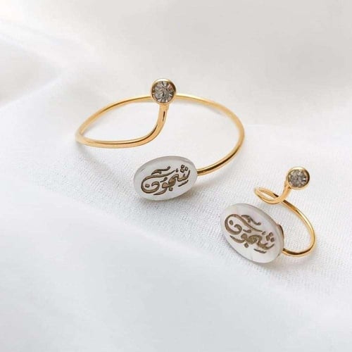 اسواره وخاتم مصنوع من الفضة الايطالي - متجر مودل