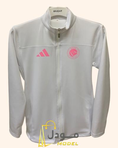 جاكيت شتوي ابيض نسائي نادي النصر 2026 تصميم انيق ب...