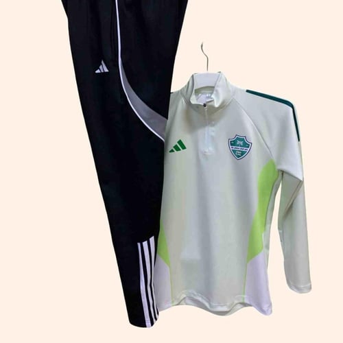 طقم تمارين الاهلي - سويتر وبنطلون أسود احترافي