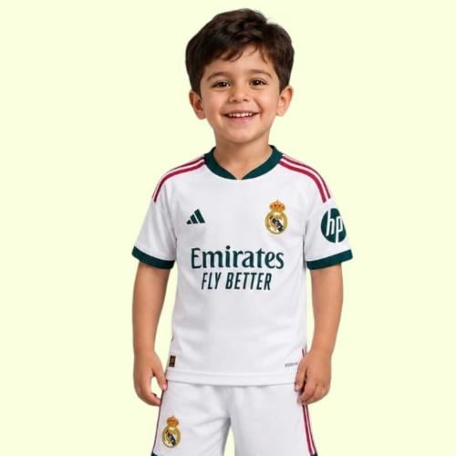 طقم أطفال نادي ريال مدريد الأساسي الجديد 2026-2027