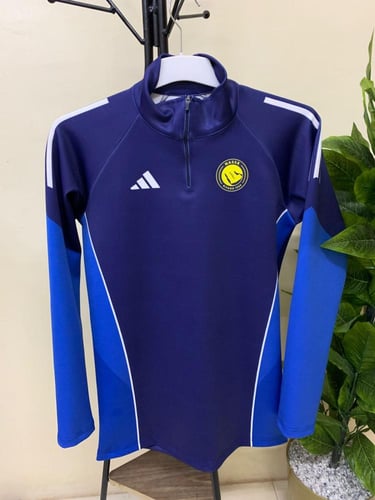 سويتر تمارين نادي النصر الكحلي الجديد 2026 بفتحة إ...