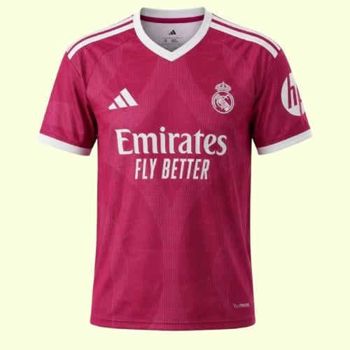 تيشيرت ريال مدريد الثالث الوردي الجديد 2026-2027