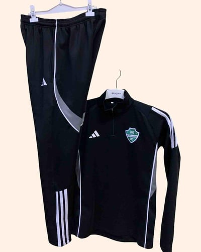 طقم سويتر تدريبات نادي الاهلي السعودي الاسود الشتو...