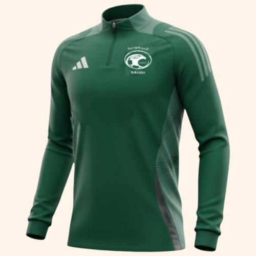 سويتر المنتخب السعودي الرسمي 2026 بربع سحاب صدر