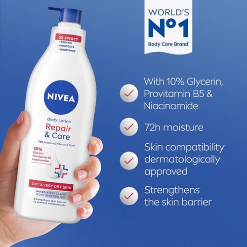 نيفيا لوشن العناية والإصلاح لترطيب الجسم 400 مل