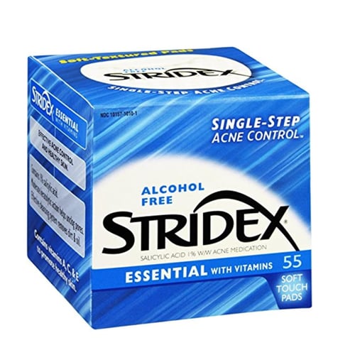 مسحات قطنية لحب الشباب أسينشيال من ستريدكس – 55 قط...