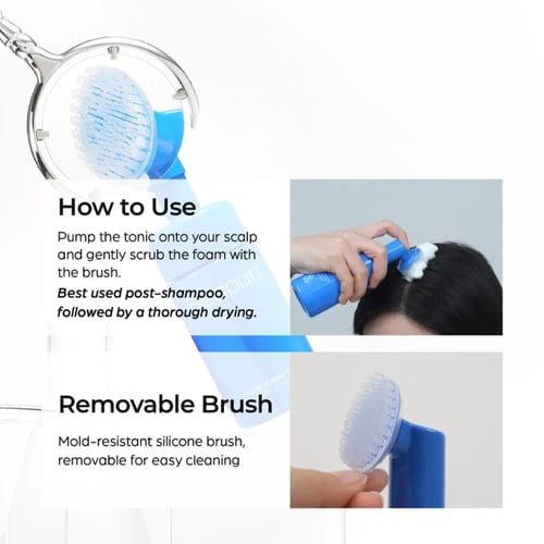 تونر الفقاعات لتنشيط فروة الرأس وتحفيز النمو من سي...