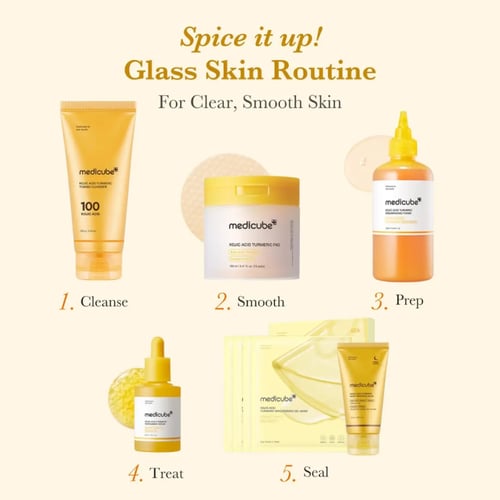 تونر ميديكيوب بالكوجيك اسيد والكركم لتفتيح وتجديد...