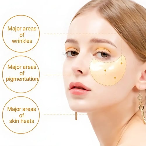 رقائق جل للعين بفيتامين سي لتفتيح وترطيب البشرة من...