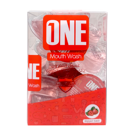 غسول الفم بالكبسولات المتطورة بنكهة الفراولة من ون...