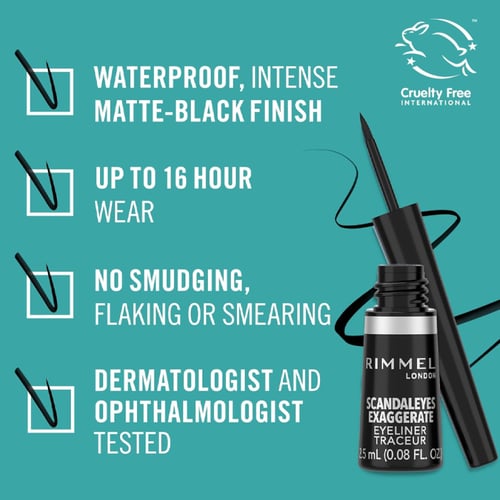ريميل لندن كحل سائل إكساجوريت – أسود – 2.5 مل