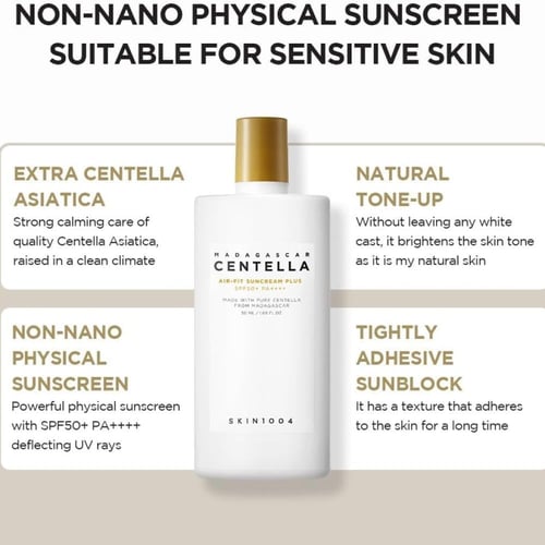 واقي شمس سكين 1004 بعشبة السينتيلا SPF 50 خفيف على...