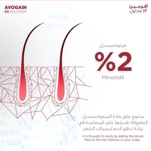 محلول افوجين 2% لتساقط الشعر للنساء 50 مل