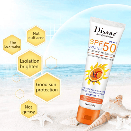 كريم واقي شمس مع فيتامين سي بعامل حماية SPF 50 من...