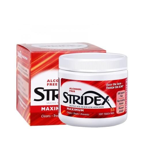 مسحات قطنية ستريدكس مكافحة لحب الشباب 55 قطعة