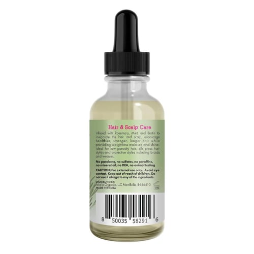 زيت ميلي معالج إكليل الجبل والنعناع غني بالبيوتين...